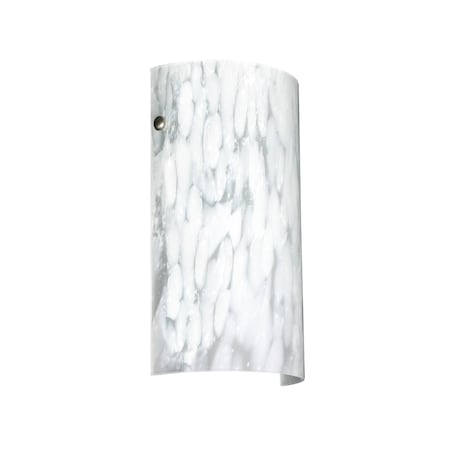 Besa Lighting Tamburo 7 Wall Sconce, Carrera, Satin Nickel Cap Finish, 1x8W LED 704219-LED-SN